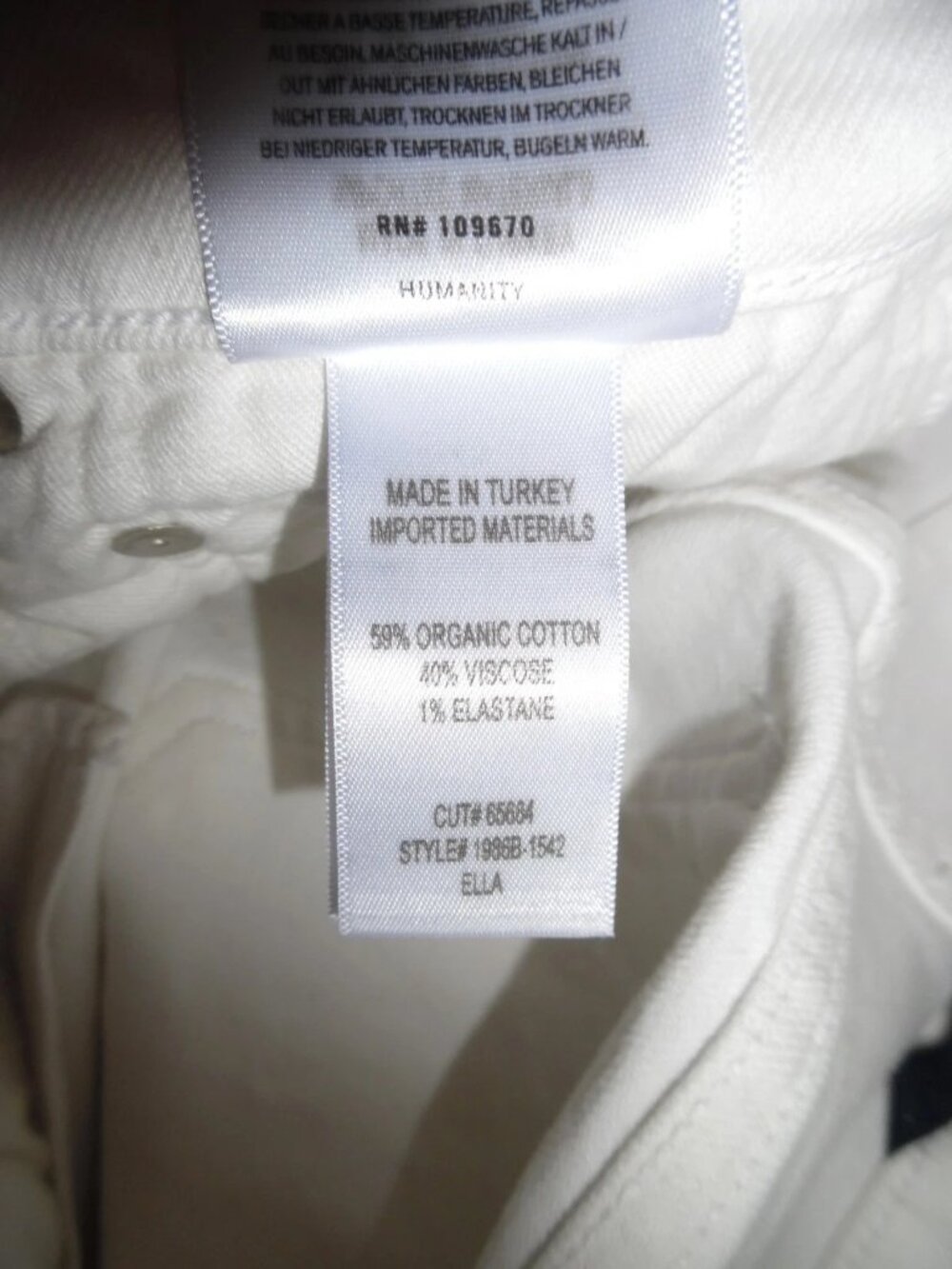 New Citizens Of Humanity Ella Mid Rise Slim Crop Jeans "Soft Stretch" White 24 - Picture 7 of 9